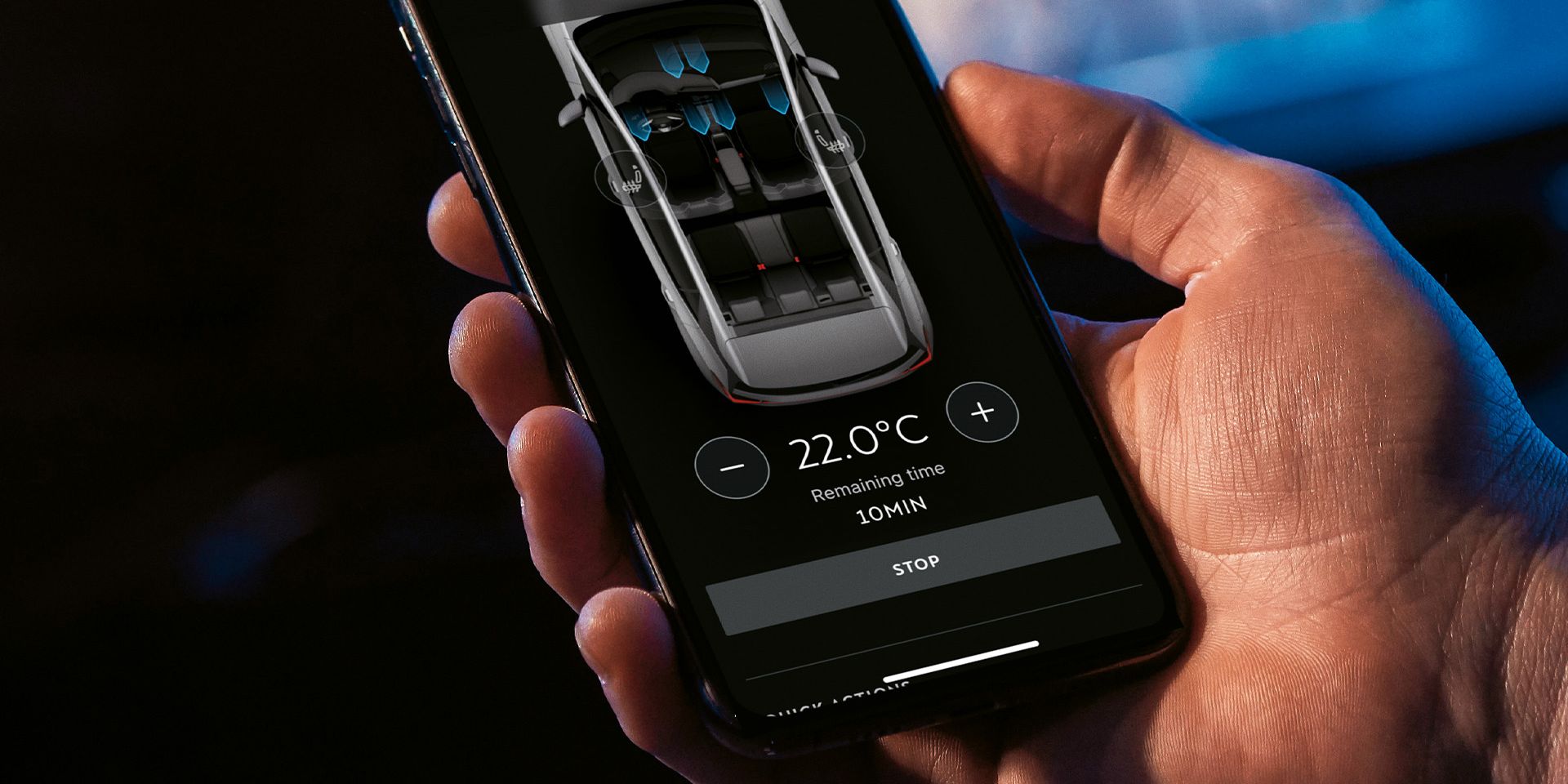 Ansicht der MyCUPRA App am Smartphone