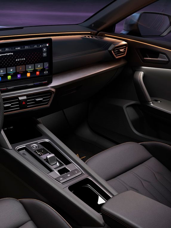 Ansicht des CUPRA Leon digitalen Cockpit Plus