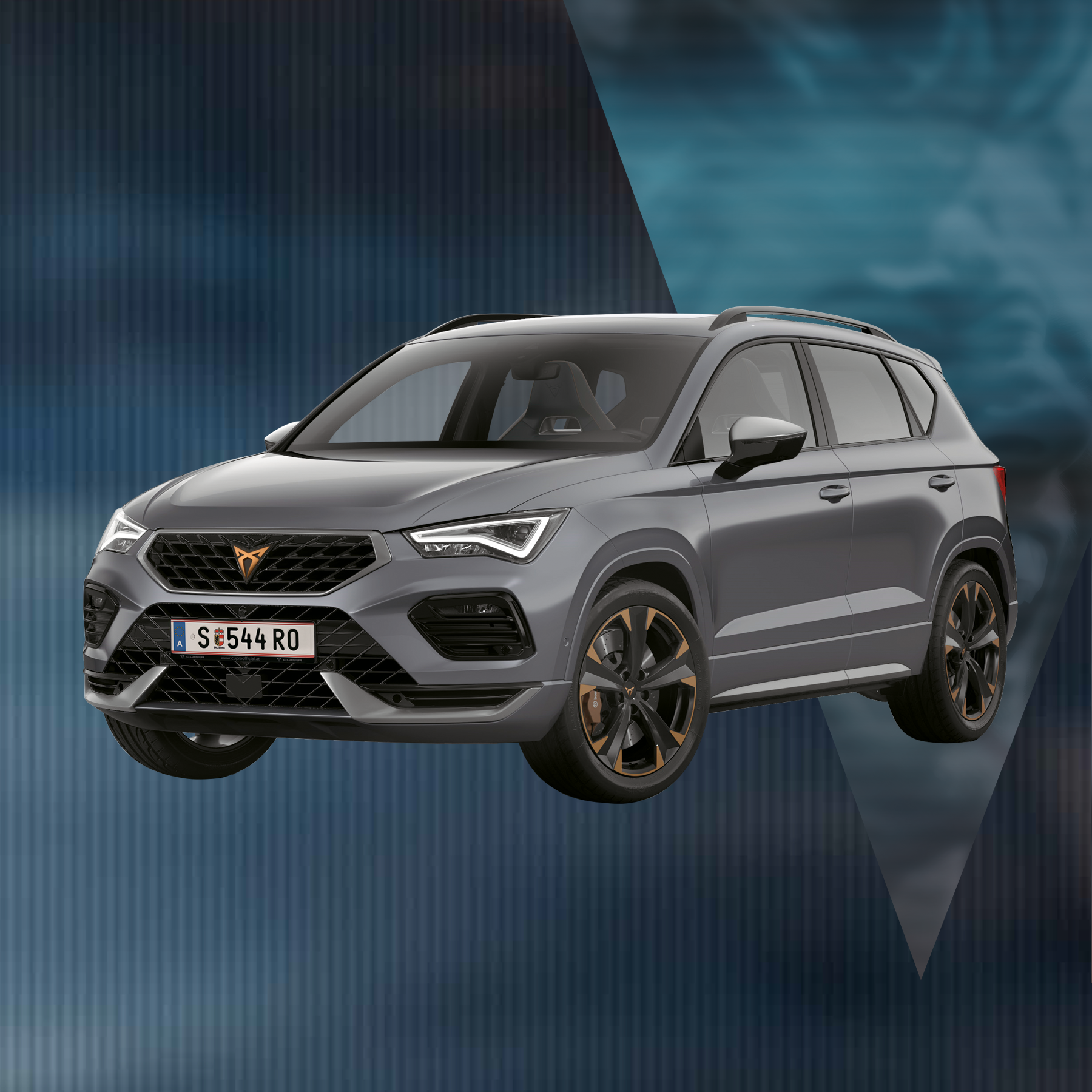 CUPRA Ateca schräge Seitenansicht von vorne